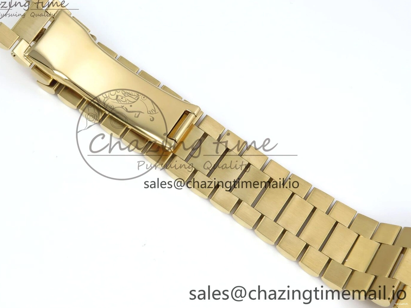 Bracelet Black 40 QF Diamonds Weight) Best YG on DayDate A2836 Dial V5 (Gain Bezel President Green Edition 1:1 0429